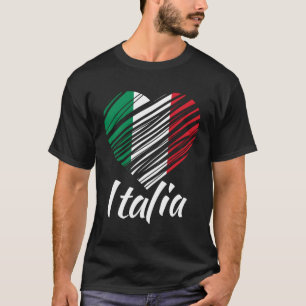 T-shirt Fier Italien Italia Italien Il Aime Italie