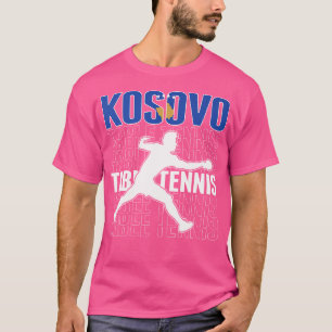 T-shirt Fier Kosovo de tennis de table Fans Jersey Kosovan