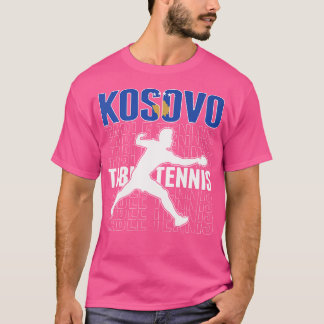 T-shirt Fier Kosovo de tennis de table Fans Jersey Kosovan