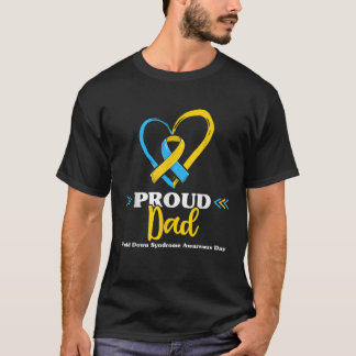 T-shirt Fier Le syndrome de Down Papa La sensibilisation C