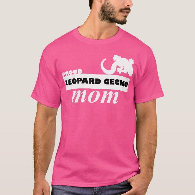 T-shirt Fier Leopard Gecko Maman Reptile (Devant)