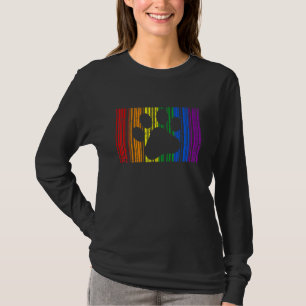 T-shirt Fier Lgbt Ally Furry Rainbow Fursuit Chat Chien Pa