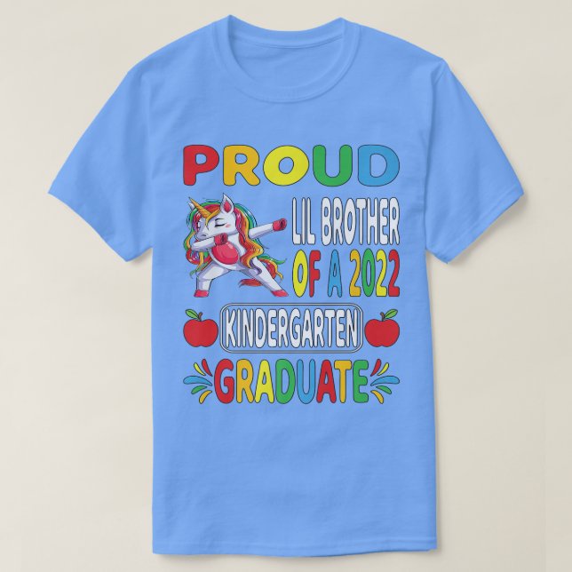T-shirt Fier Lil Brother 2022 Gradué de la maternelle Dabb (Design devant)