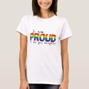 T-shirt Fier Ma Fille Gay Parent De Soutien À La Fierté
