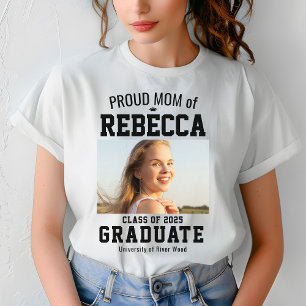 T-shirt Fier Maman Classe de 2025 Graduate Parent Custom