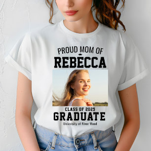 T-shirt Fier Maman Classe de 2025 Graduate Parent Custom