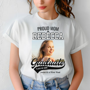 T-shirt Fier Maman Classe de 2025 Graduate Parent Custom