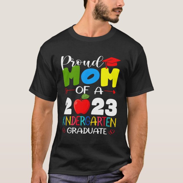T-shirt Fier Maman De 2023 Graduate De Kindergen (Devant)