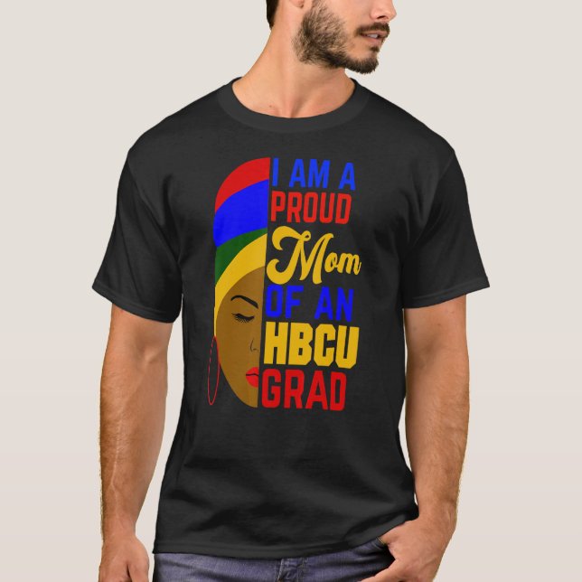 T-shirt Fier Maman De Hbcu Grad Afrocentric (Devant)