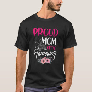 T-shirt Fier Maman De La Fête Du Ménage
