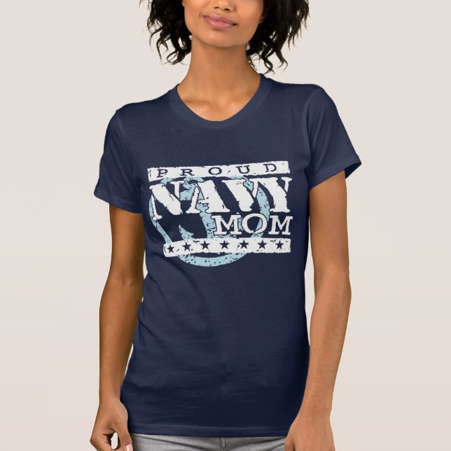 T-shirt Fier maman de la marine (Devant)