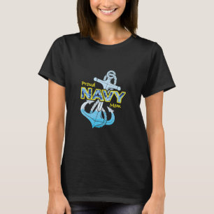 T-shirt Fier maman de la marine