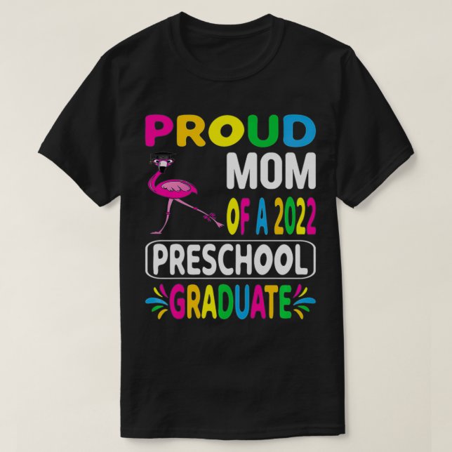 T-shirt Fier maman du Flamant rose préscolaire 2022 portan (Design devant)