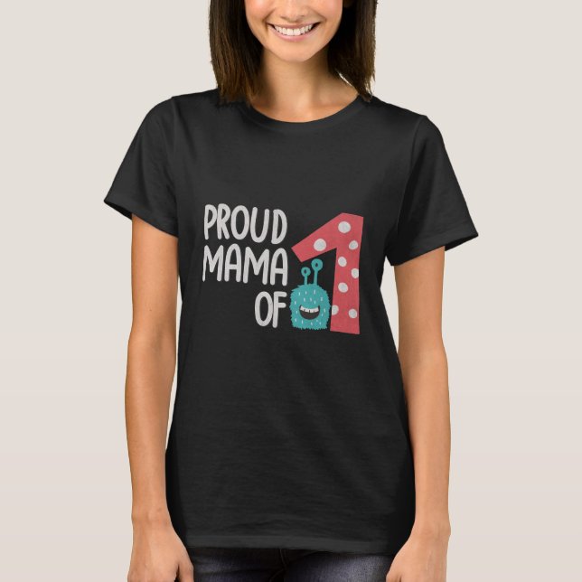 T-shirt Fier maman d'un (Devant)