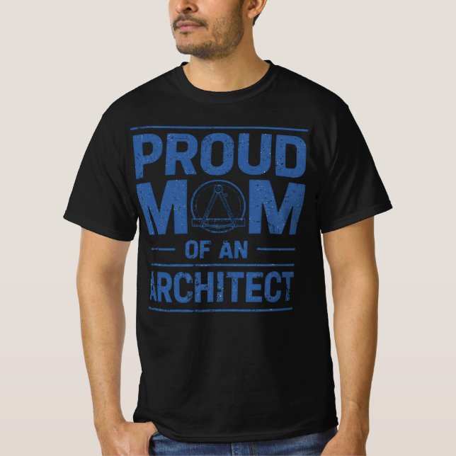 T-shirt Fier maman d'un architecte (Devant)