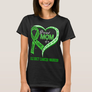 T-shirt Fier Maman D'Un Bile Duct Cancer Guerrier