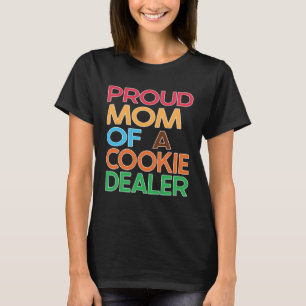 T-shirt Fier Maman d'un Cookie Dealer Girl Troop leader Ba
