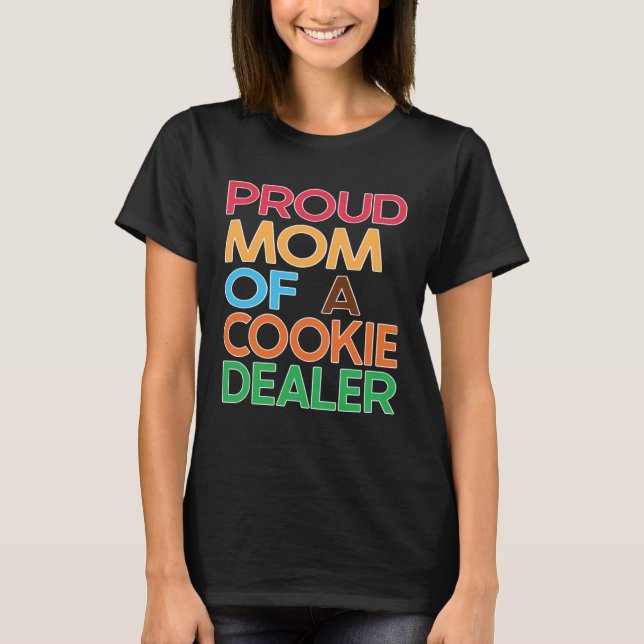 T-shirt Fier Maman d'un Cookie Dealer Girl Troop leader Ba (Devant)
