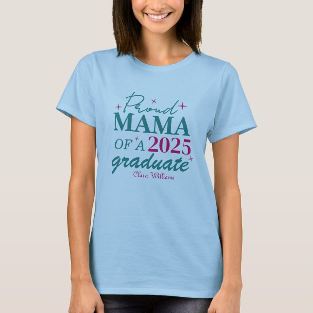 T-shirt Fier maman d'un diplômé (Devant)