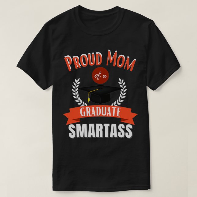 T-shirt Fier Maman D'Un Diplômé Parent Amusant 1 (Design devant)