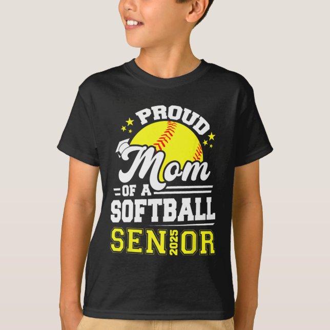 T-shirt Fier Maman D'Un Diplôme Supérieur De Softll 2025 (Devant)