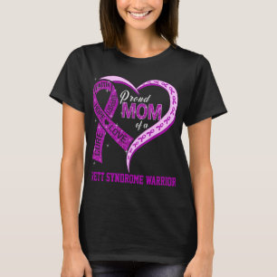 T-shirt Fier Maman D'Un Guerrier Du Syndrome De Rett