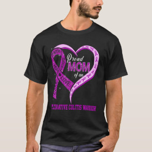 T-shirt Fier Maman D'Un Ruban Ulceratif De Colitis Warrior