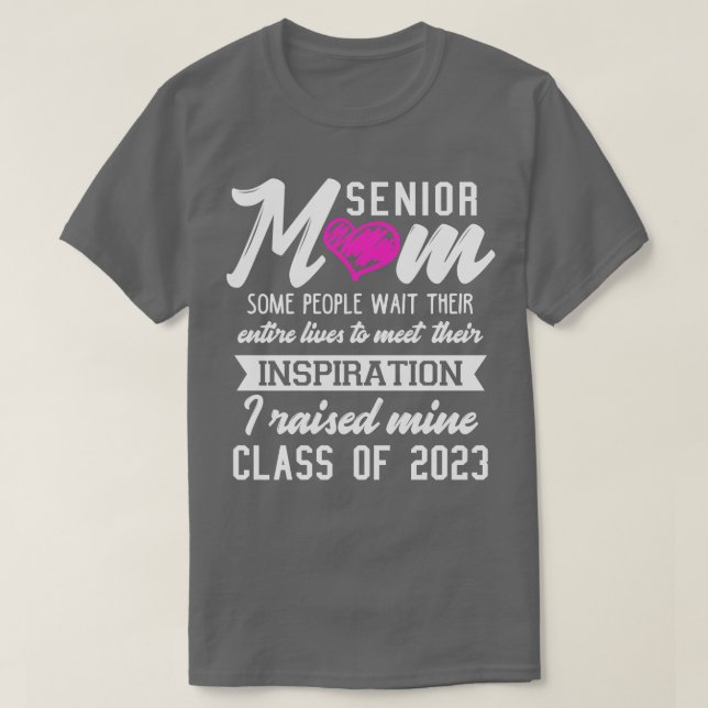 T-shirt Fier maman d'un Senior 2023 (Design devant)