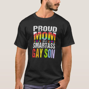 T-shirt Fier Maman D'Un Smartass Gay Son Lgbt Gay pride Ev