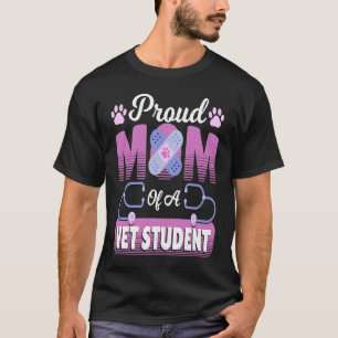 T-shirt Fier maman d'un vétérinaire étudiant vétérinaire