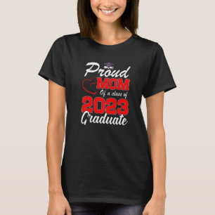 T-shirt Fier Maman D'Une Classe De 2023 Diplômé Senior 23 