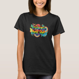T-shirt Fier Maman Lgbt Pride Mois Restez Fier Lgbtq Lesbi