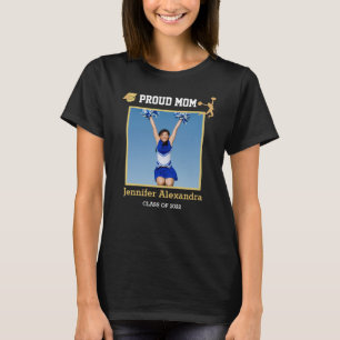 T-shirt Fier Maman Pom-pom girl photo félicitations diplôm