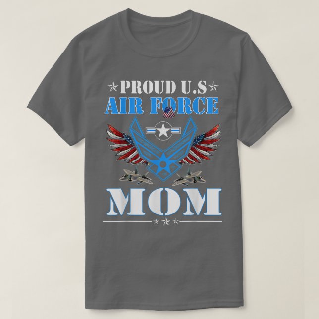 T-shirt Fier Maman US Air Force Jour Vétérinaire Famille m (Design devant)
