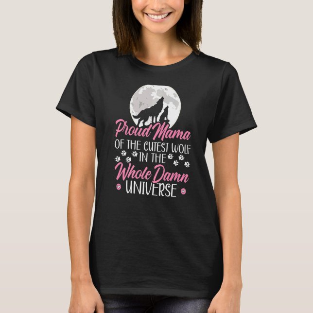T-shirt Fier maman Wolf (Devant)
