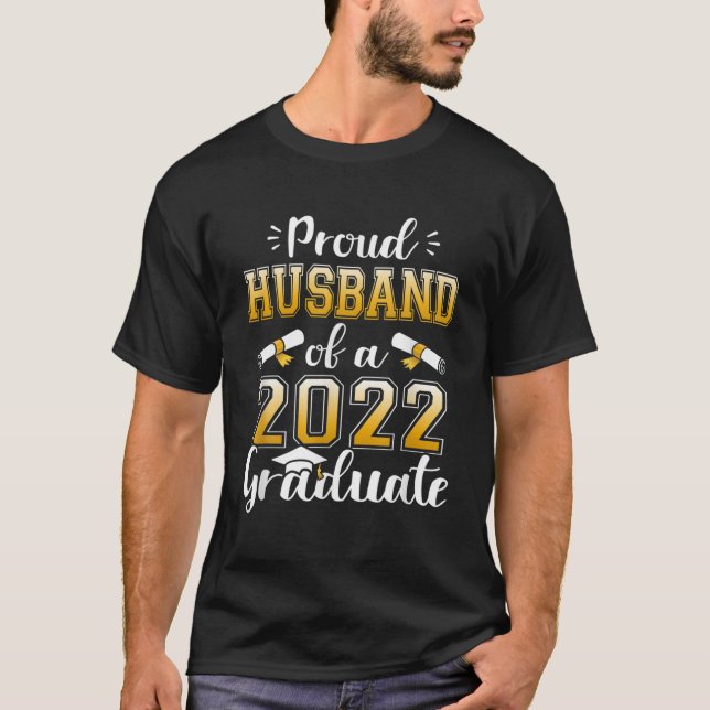 T-shirt Fier Mari D'Un 22 Senior 2022 Graduate Funny G (Devant)