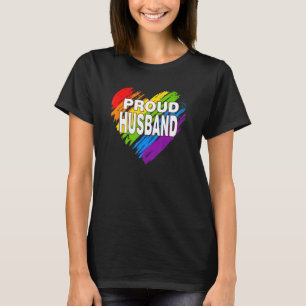 T-shirt Fier Mari Lgbt Arc-en-ciel Gay pride Da du Père