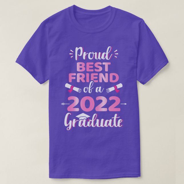 T-shirt Fier meilleur ami d'un 2022 classe de diplôme seni (Design devant)