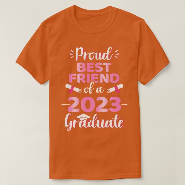 T-shirt Fier meilleur ami d'un 2023 classe de diplôme seni (Design devant)
