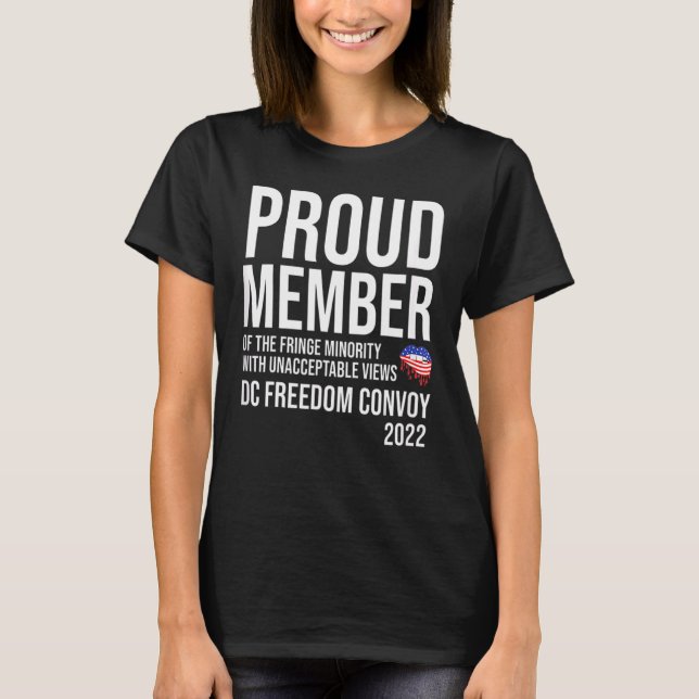 T-shirt Fier Membre Dc Freedom Convoy 2022 (Devant)
