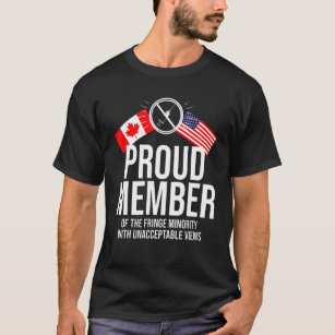 T-shirt Fier Membre De Fringe Minority America Et Canada