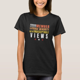 T-shirt Fier Membre De La Minorité Frange Avec Inaccepta