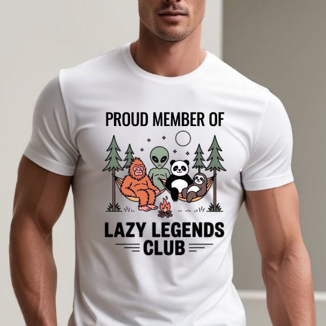 T-shirt Fier membre du Lazy Legends Club - Citation drôle (Créateur téléchargé)