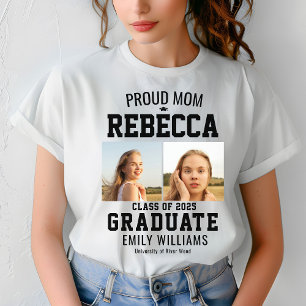 T-shirt Fier Mère Classe de 2025 Graduate Parent Custom