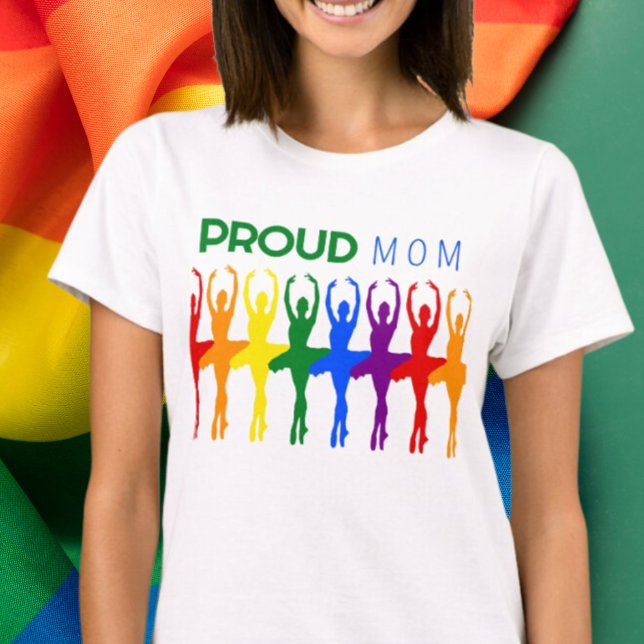 T-shirt Fier MOM Gay pride Rainbow Ballet Silhouettes (Créateur téléchargé)