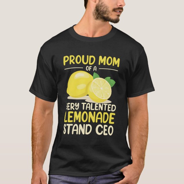 T-shirt Fier Mon D'Un Chef De Direction De Stand Lemonade  (Devant)