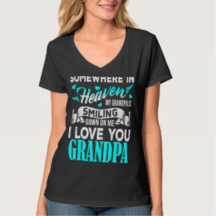 T-shirt Fier Mon Grand-Père Au Ciel Joyeux Père Jour Fier