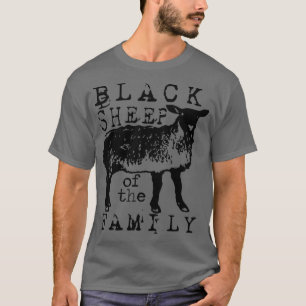 T-shirt Fier Mouton Noir De La Famille