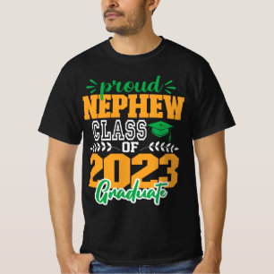 T-shirt Fier NEPHEW de classe de 2023 SCRIPT MODERNE GRAD