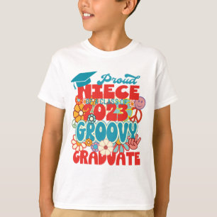 T-shirt Fier NIECE d'une classe de 2023 Graduate Retro